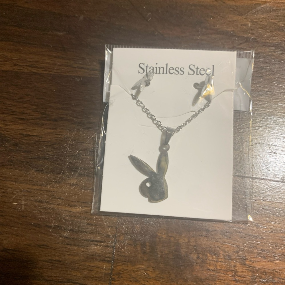 Stainless Steel Bunny Necklace